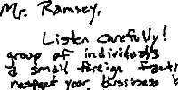 Ramsey Ransom Note