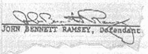John Ramsey 1978 Signature