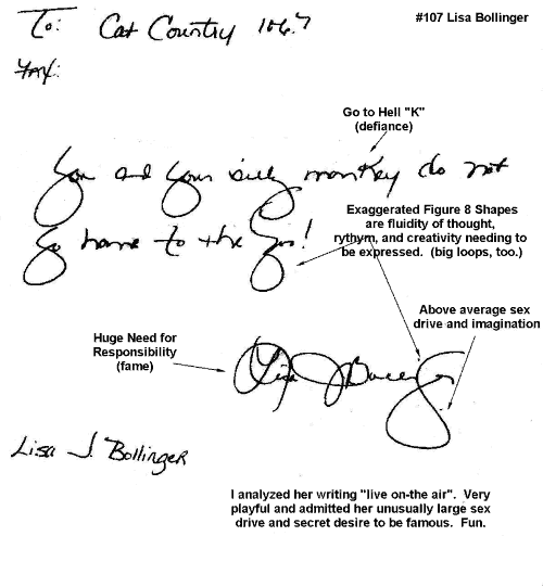 Handwriting Analysis Sample of Lisa